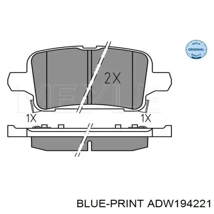 Pastillas de freno traseras 13527902 General Motors