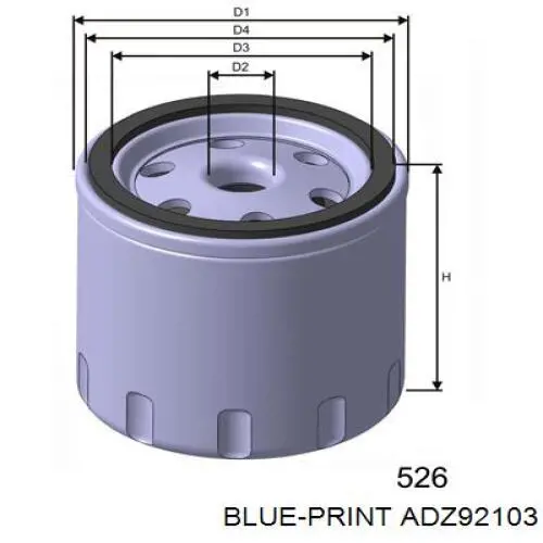 Comprar ADZ92103 Blue Print Filtros de aceite
