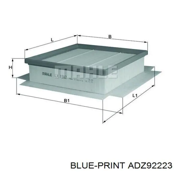 ADZ92223 Blue Print filtro de aire