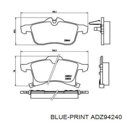 Pastillas de freno 1515001 Opel