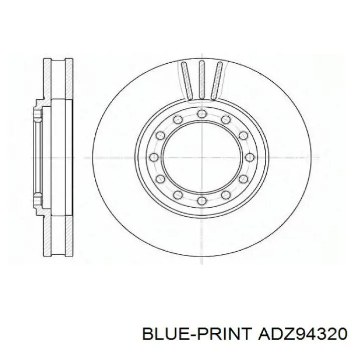 8981710340 Isuzu freno de disco delantero