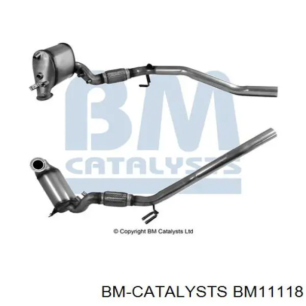 Silenciador delantero BM11118 BM Catalysts