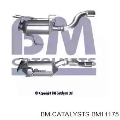 BM11175 BM Catalysts filtro hollín/partículas, sistema escape