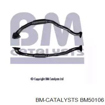 BM50106 BM Catalysts silenciador del medio