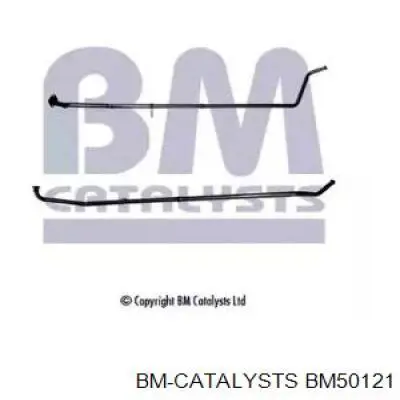 BM50121 BM Catalysts silenciador del medio
