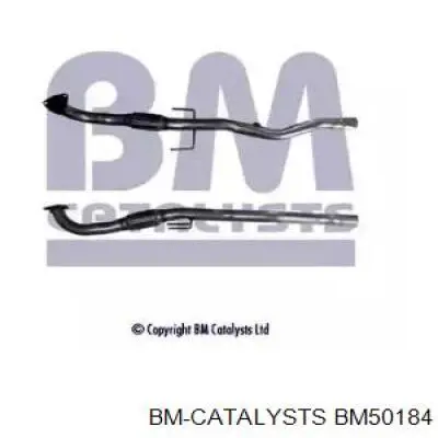 BM50184 BM Catalysts silenciador del medio