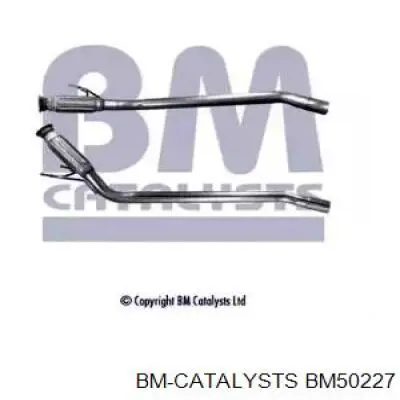 BM50227 BM Catalysts tubo de admisión del silenciador de escape delantero