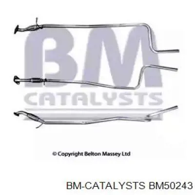 BM50243 BM Catalysts silenciador del medio