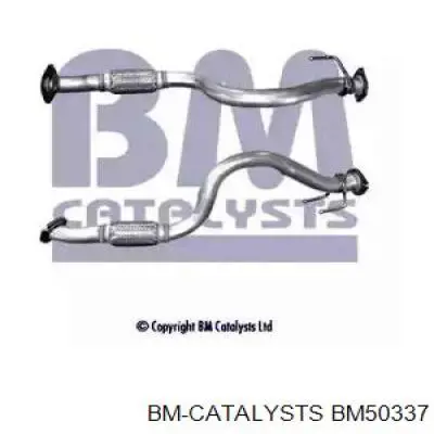 BM50337 BM Catalysts tubo de admisión del silenciador de escape delantero