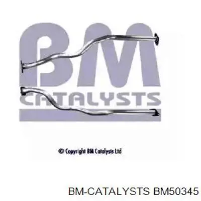 BM50345 BM Catalysts silenciador del medio