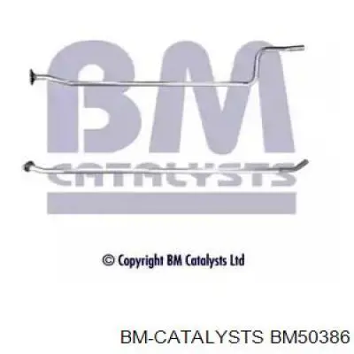 BM50386 BM Catalysts silenciador trasero para escape