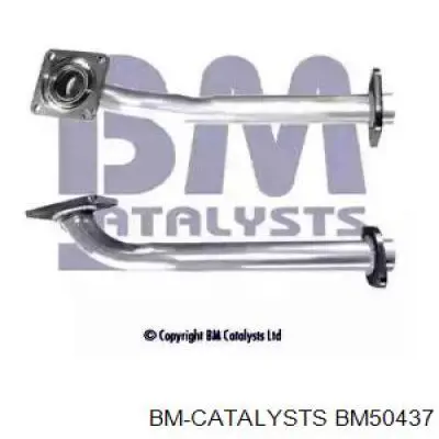 BM50437 BM Catalysts tubo de admisión del silenciador de escape delantero