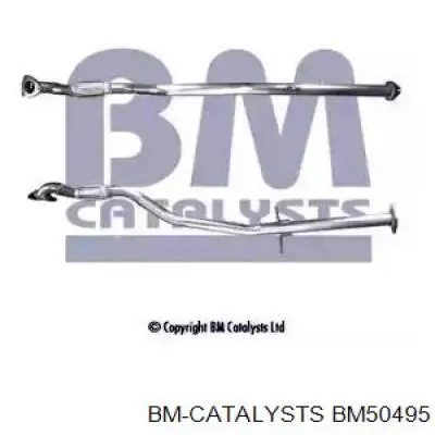 BM50495 BM Catalysts tubo de admisión del silenciador de escape delantero