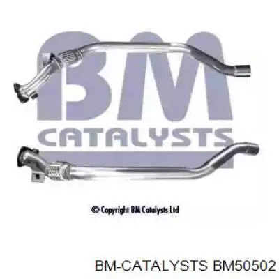 BM50502 BM Catalysts silenciador del medio