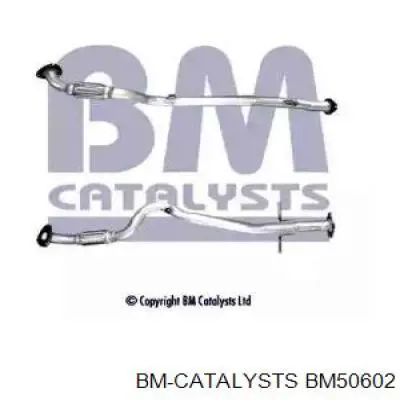 BM50602 BM Catalysts tubo de admisión del silenciador de escape delantero