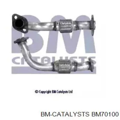 BM70100 BM Catalysts tubo de admisión del silenciador de escape delantero