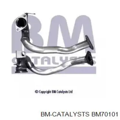 BM70101 BM Catalysts Tubo de admisión del silenciador de escape delantero