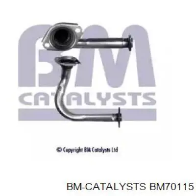 BM70115 BM Catalysts tubo de admisión del silenciador de escape delantero