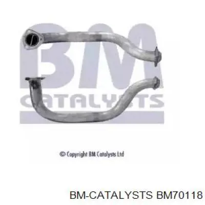 BM70118 BM Catalysts tubo de admisión del silenciador de escape delantero