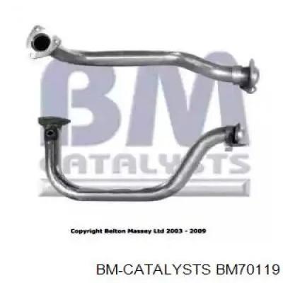 BM70119 BM Catalysts tubo de admisión del silenciador de escape delantero