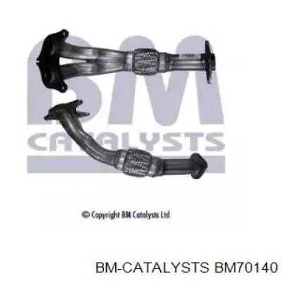 BM70140 BM Catalysts Tubo de admisión del silenciador de escape delantero