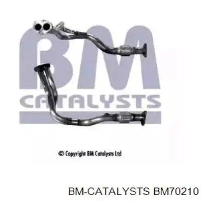 BM70210 BM Catalysts tubo de admisión del silenciador de escape delantero