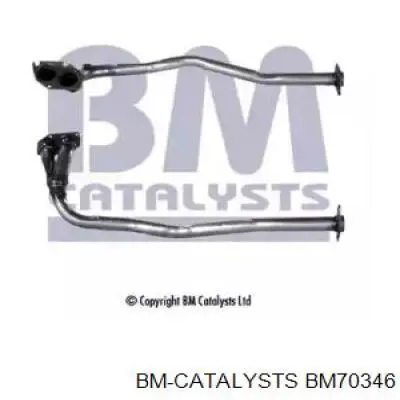 BM70346 BM Catalysts tubo de admisión del silenciador de escape delantero
