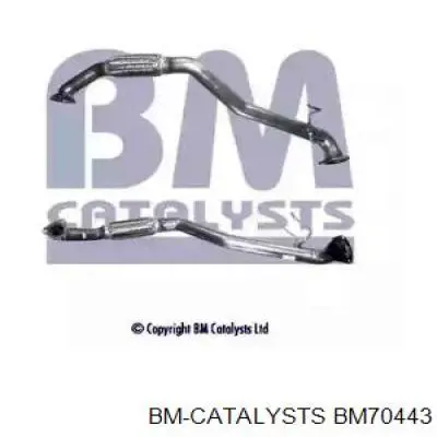 BM70443 BM Catalysts tubo de admisión del silenciador de escape delantero