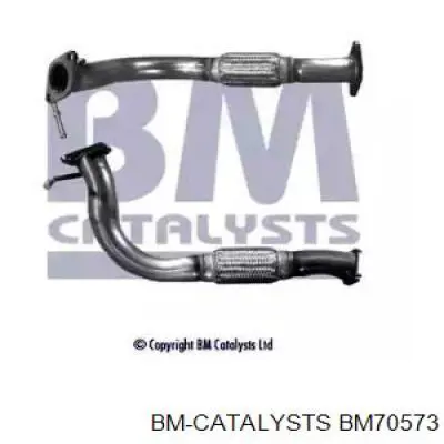 BM70573 BM Catalysts tubo de admisión del silenciador de escape delantero