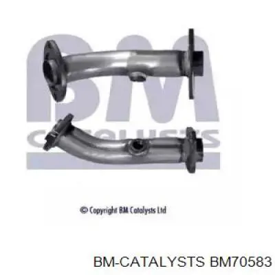 BM70583 BM Catalysts tubo de admisión del silenciador de escape delantero