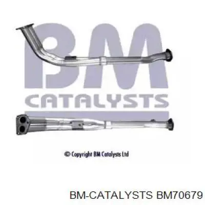BM70679 BM Catalysts tubo de admisión del silenciador de escape delantero