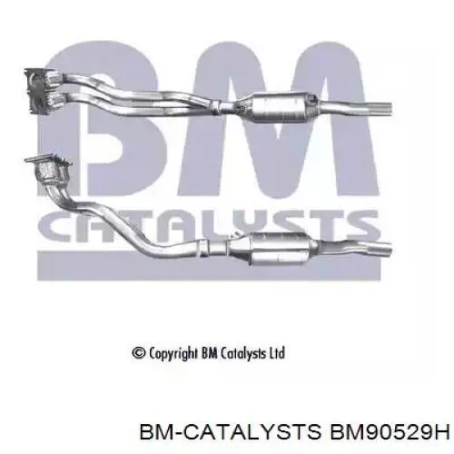 BM90529H BM Catalysts tubo de admisión del silenciador de escape delantero