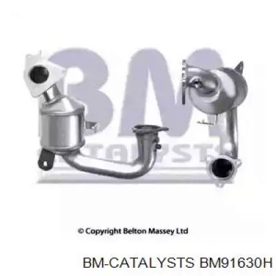 BM91630H BM Catalysts tubo de admisión del silenciador de escape delantero