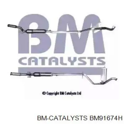 BM91674H BM Catalysts Silenciador, sección delantera
