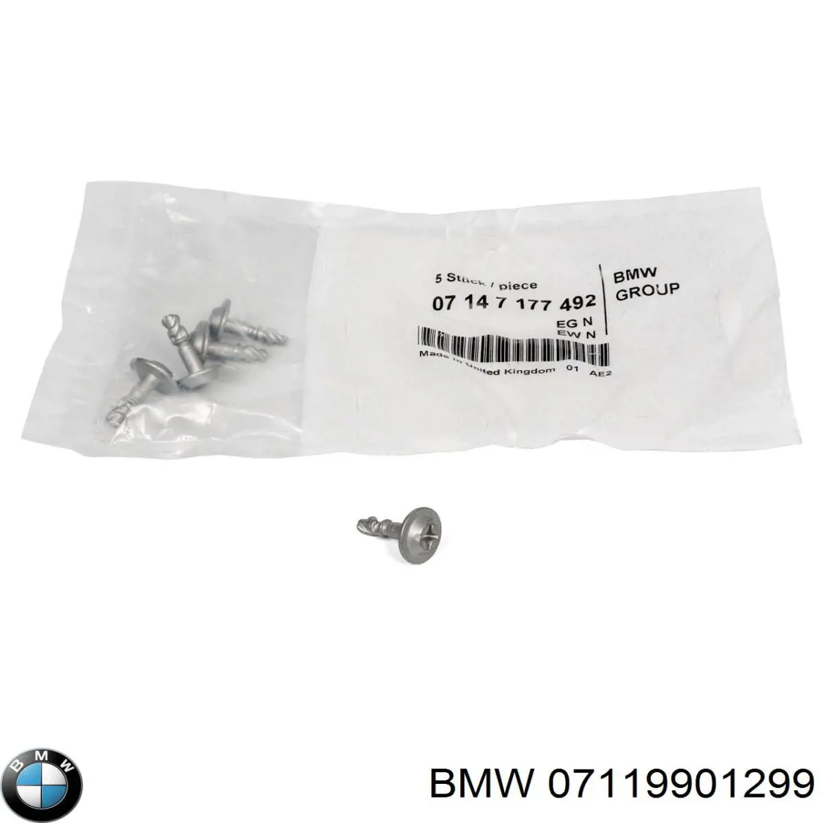 Tornillo (tuerca) de sujeción BMW 07119901299