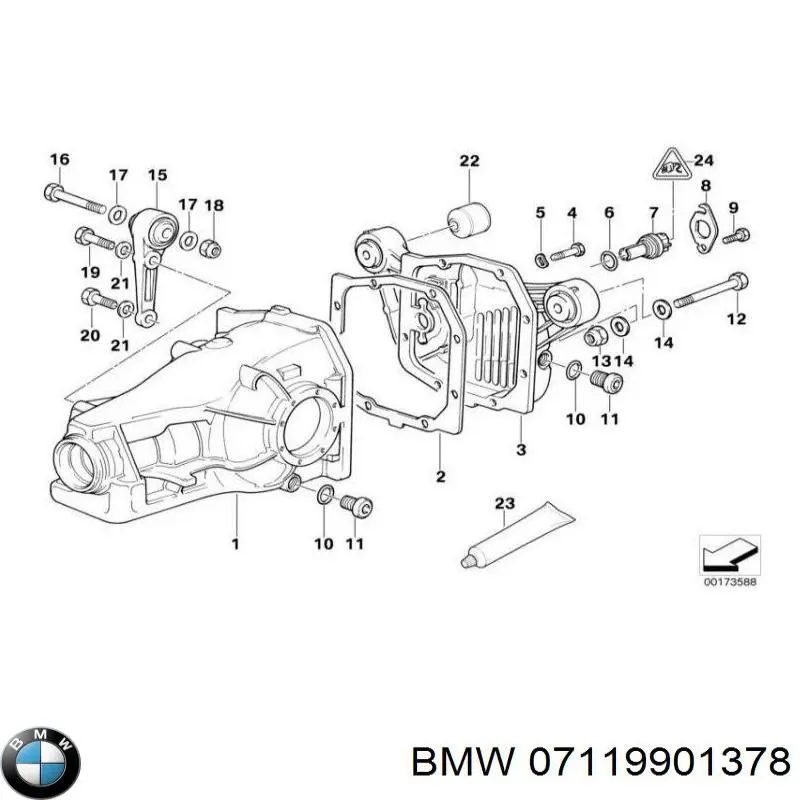 Comprar 07119901378 BMW Tornillo de montaje del amortiguador trasero