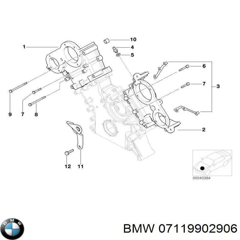 Comprar 07119902906 BMW Perno de fijación del brazo inferior delantero