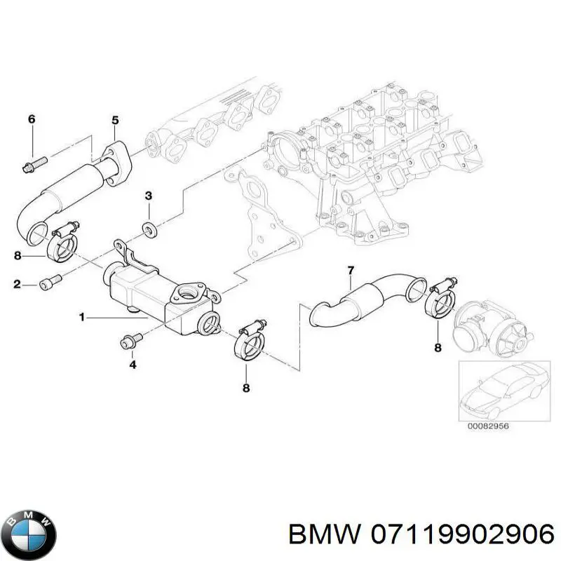 07119902906 BMW Perno de fijación del brazo inferior delantero