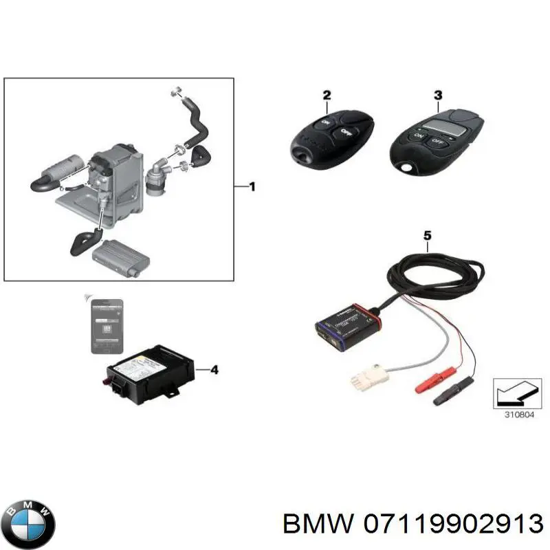 Comprar 07119902913 BMW Perno de fijación del brazo inferior delantero