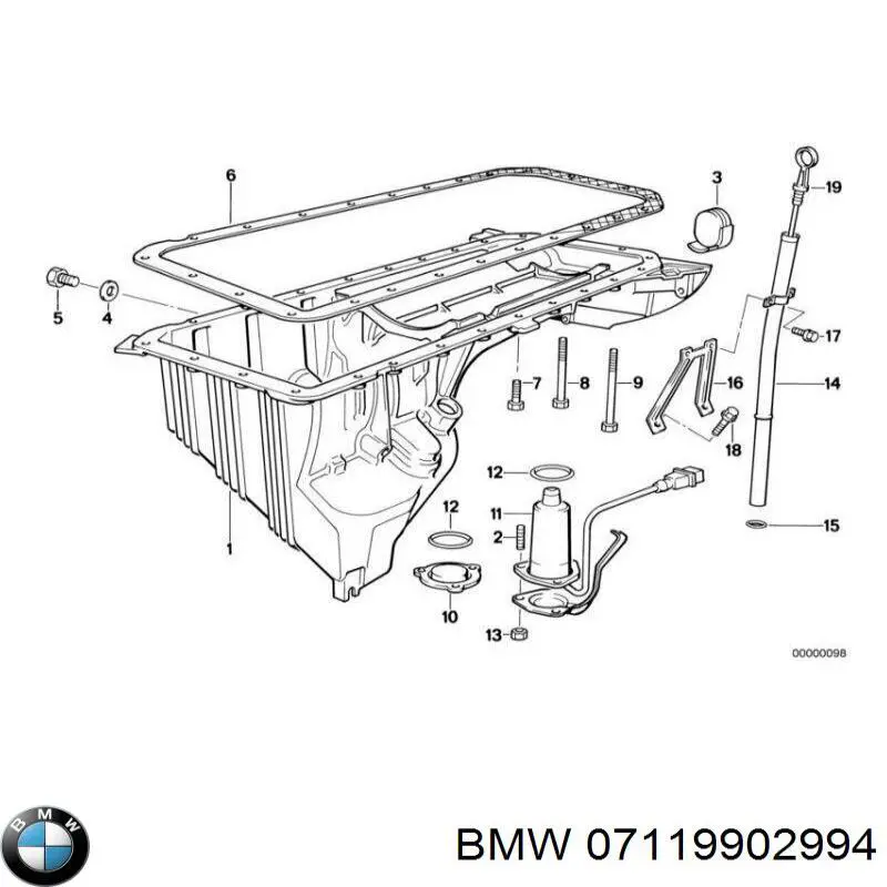 07119902994 BMW tornillo de culata