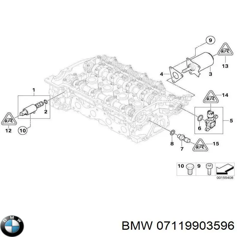 9903596 BMW junta de sincronizacion de la valvula