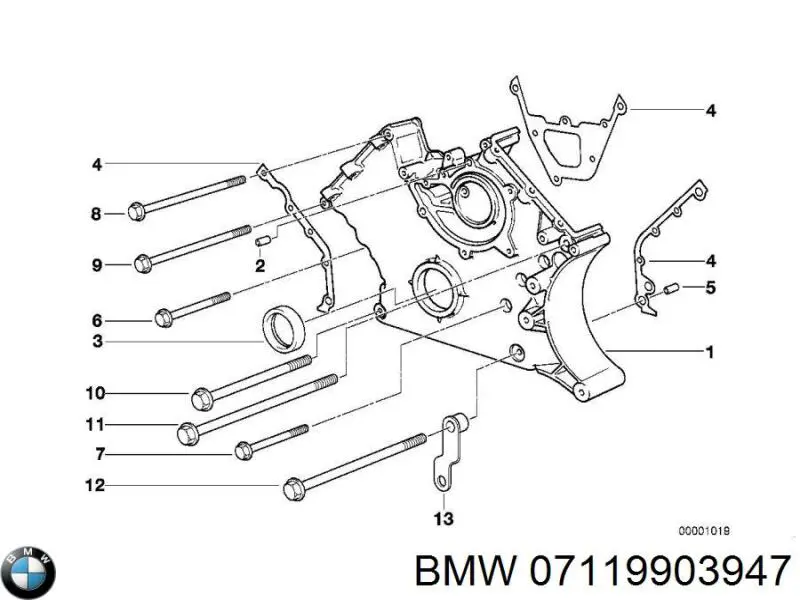 Comprar 07119903947 BMW Perno de fijación del brazo inferior delantero
