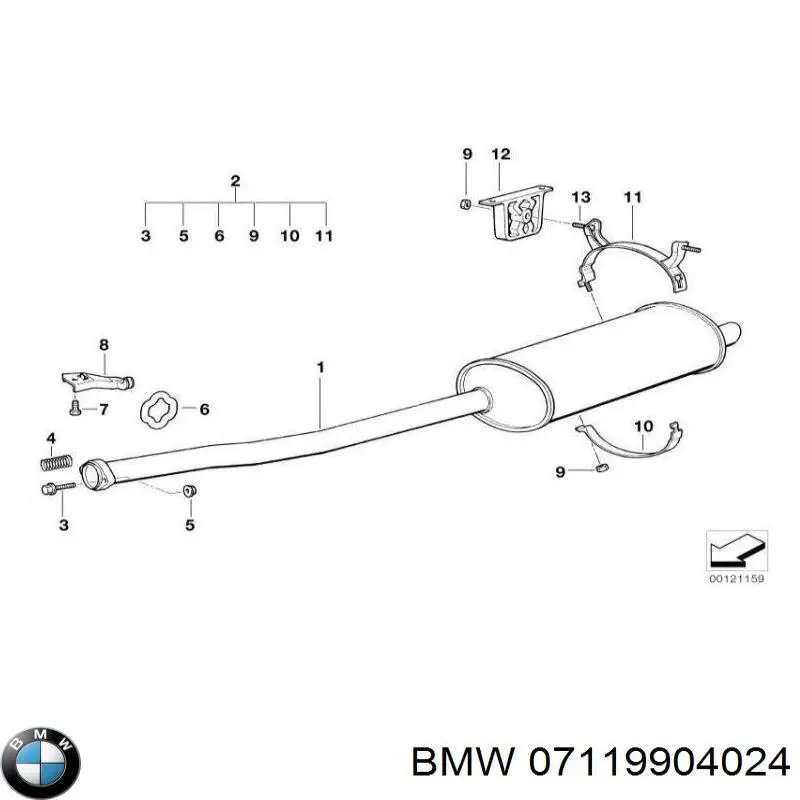Comprar 07119904024 BMW Tornillo (tuerca) de sujeción