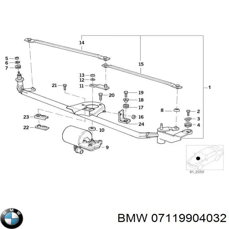 Tuerca de fijación del tubo de escape BMW 07119904032 precio, desde 2,03 EUR