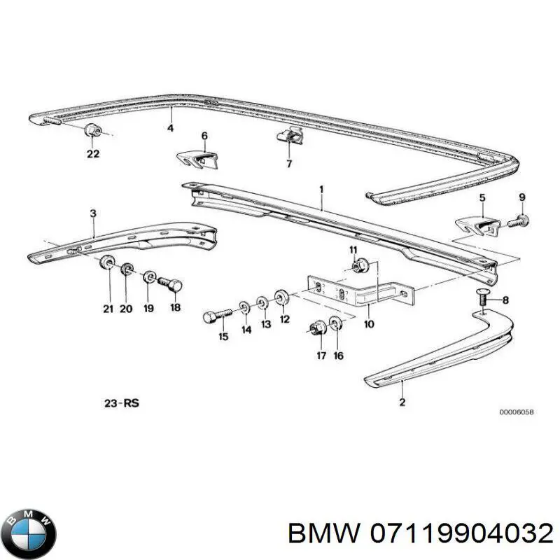 Tuerca de fijación del tubo de escape BMW 07119904032 precio, desde 2,03 EUR