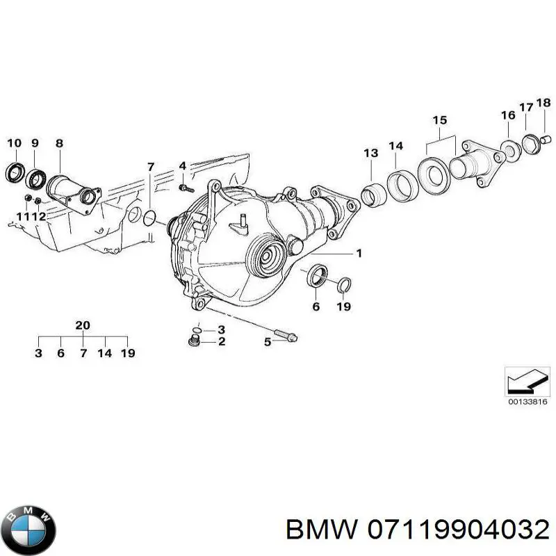 Comprar 07119904032 BMW Tuerca de fijación del tubo de escape
