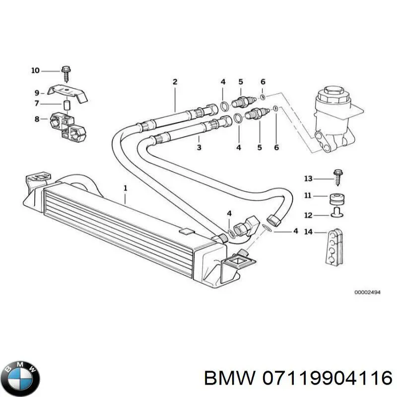 Tornillo culata 07119904116 BMW