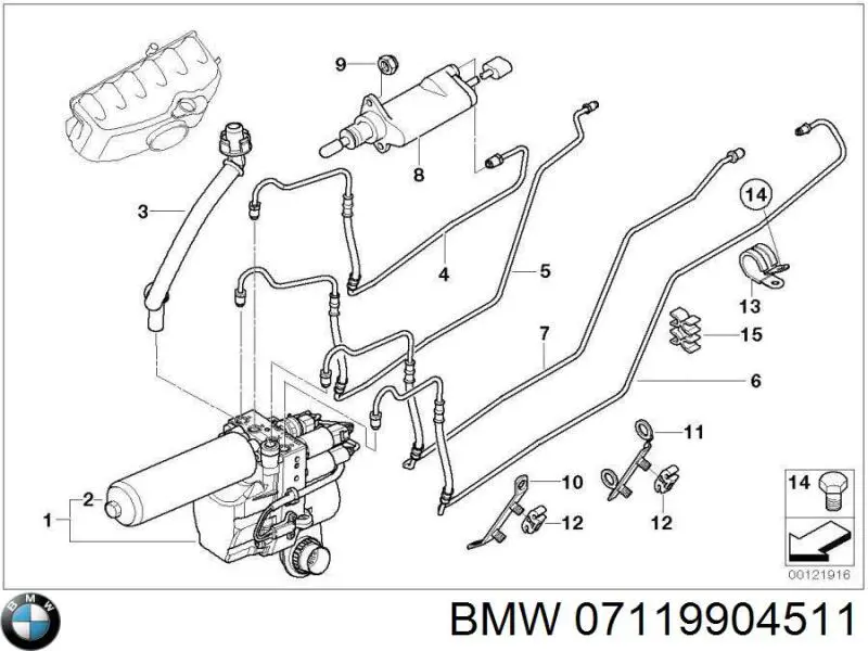 Comprar 07119904511 BMW Perno de fijación del brazo inferior delantero
