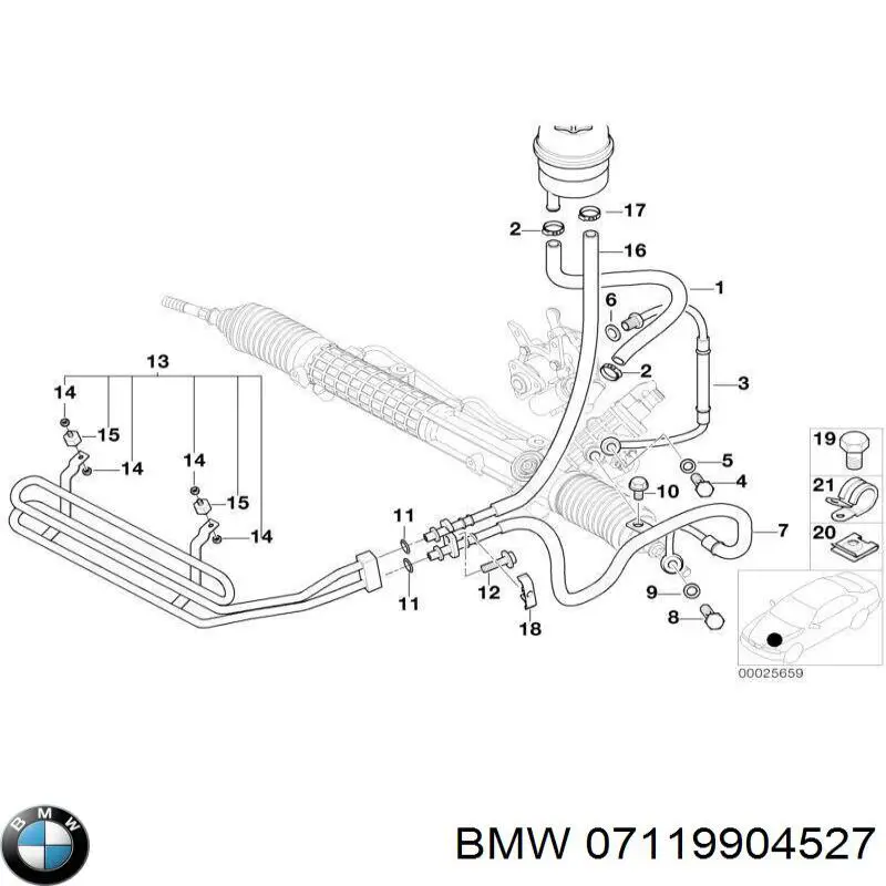 Perno de fijación del brazo inferior delantero BMW 07119904527 precio, desde 2,33 EUR