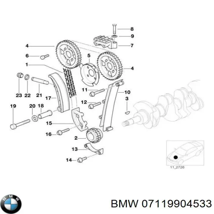 Comprar 07119904533 BMW Tornillos de culata